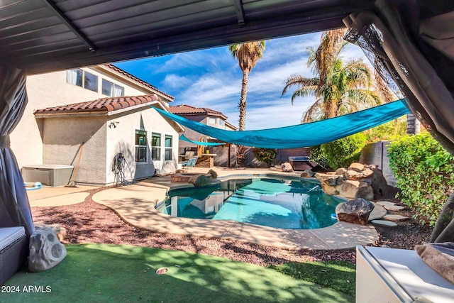 10847 E Forge Cir, Mesa, AZ 85208 - view of swimming pool with a patio and a fenced backyard