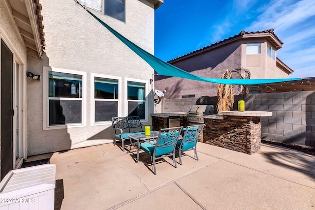 10847 E Forge Cir, Mesa, AZ 85208 - view of patio featuring outdoor dining space