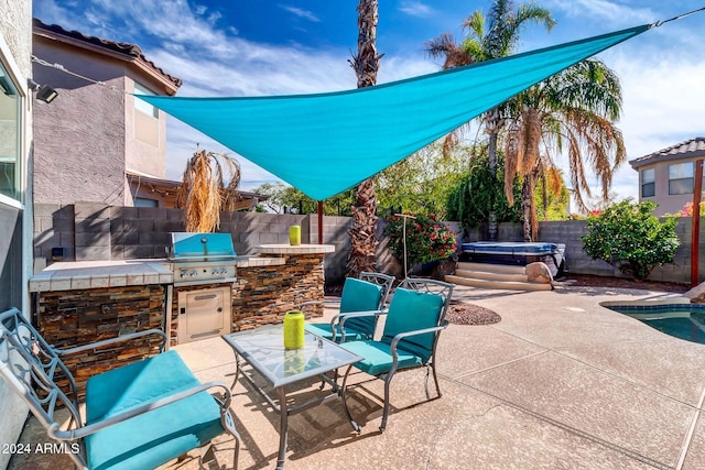10847 E Forge Cir, Mesa, AZ 85208 - fenced backyard with a patio area