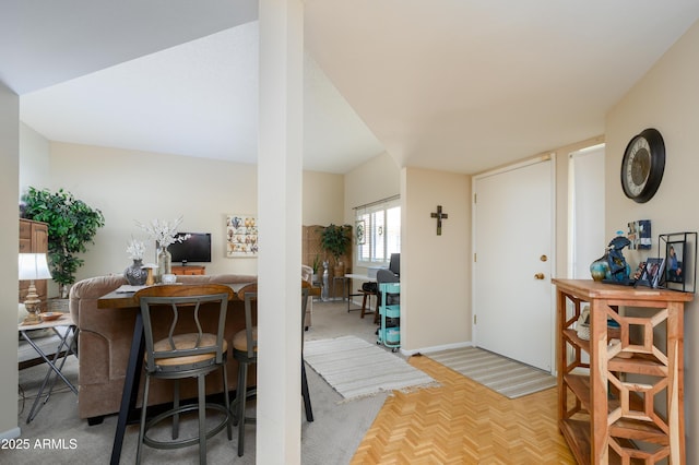 view of dining room