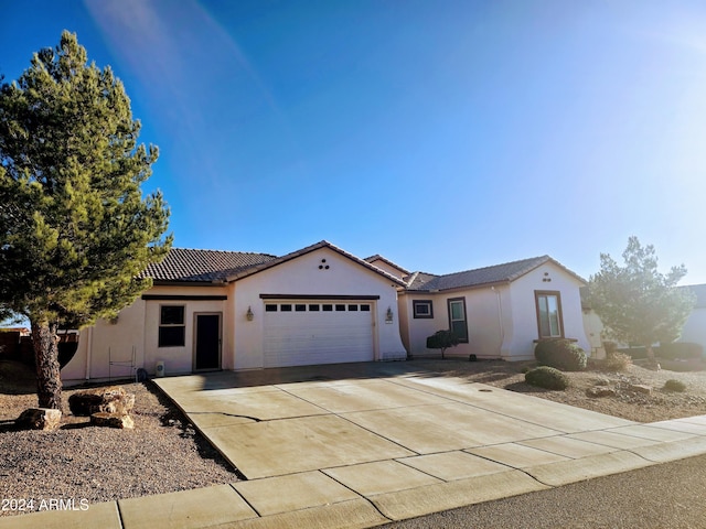 view of front of house featuring a garage