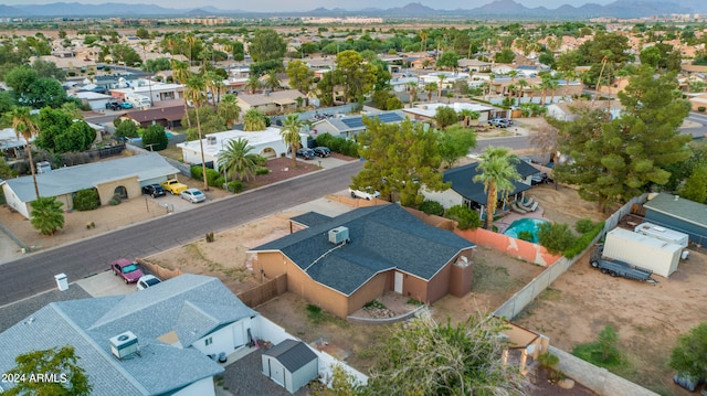 aerial view featuring a mountain view