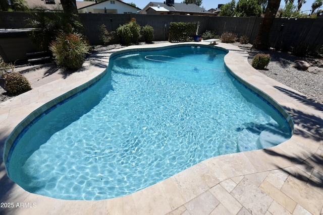 711 W El Alba Way, Chandler, AZ 85225 - view of pool featuring a fenced backyard and a diving board