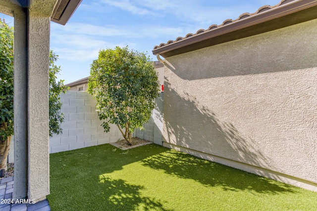 view of home's exterior with stucco siding