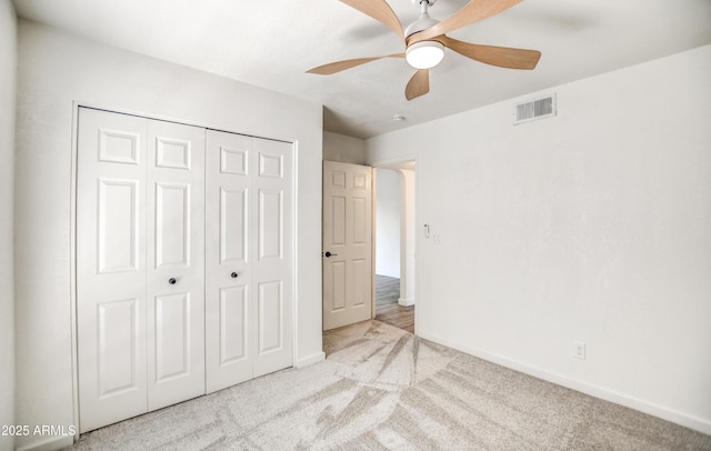 7300 N Dreamy Draw Dr Unit 202, Phoenix, AZ 85020 - unfurnished bedroom with carpet floors, a closet, and ceiling fan