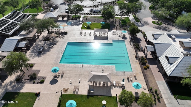 4073 E Stable Ct, Gilbert, AZ 85297 - bird's eye view of a pool area