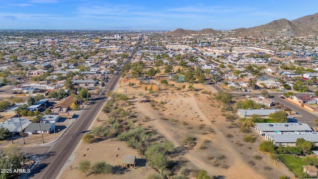 aerial view featuring a mountain view