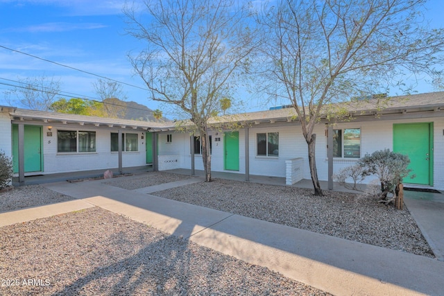 view of ranch-style home