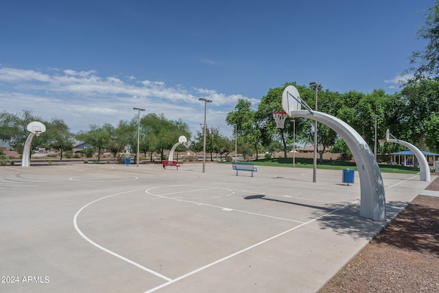 view of basketball court