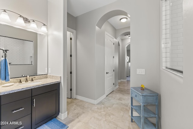 bathroom featuring vanity