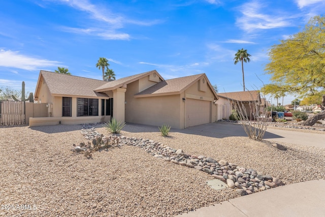 ranch-style house with a garage