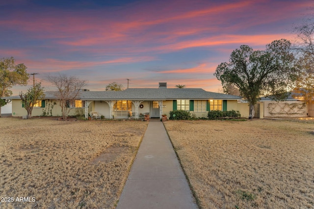 view of ranch-style house