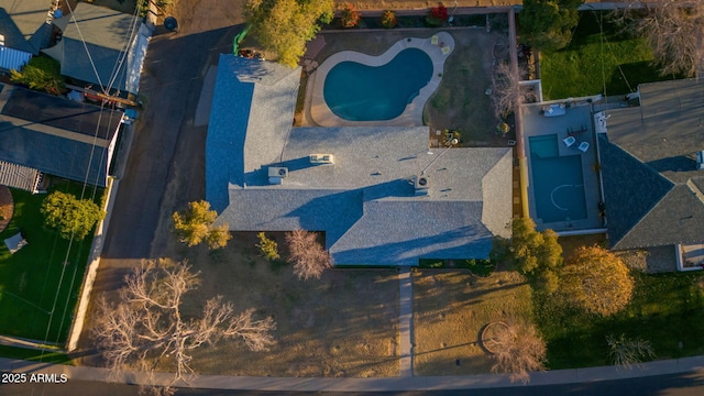 birds eye view of property