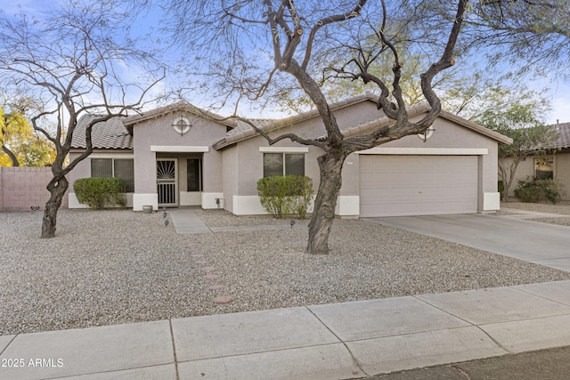 view of front of house featuring a garage