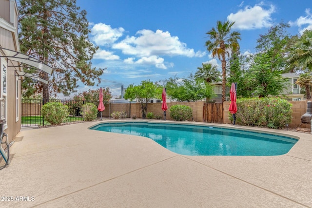 2508 N Karen Dr, Chandler, AZ 85224 - view of swimming pool with a patio area and a fenced backyard