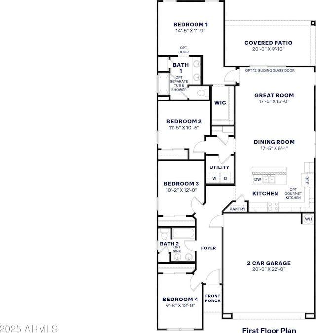 24254 W Hacienda Ave, Buckeye, AZ 85326 - view of home floor plan