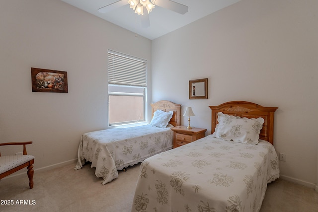 14806 E Lookout Ledge, Fountain Hills, AZ 85268 - carpeted bedroom with baseboards and a ceiling fan