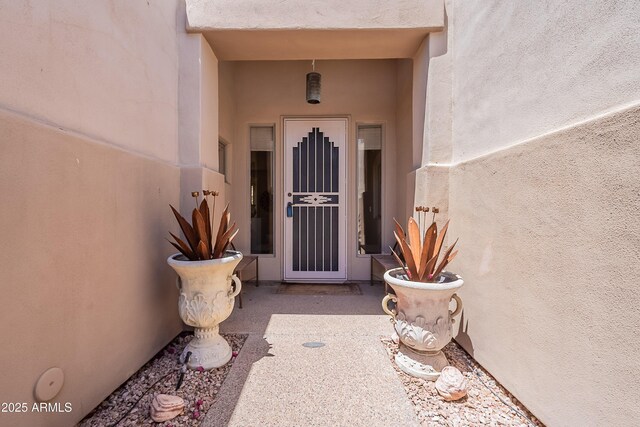 14806 E Lookout Ledge, Fountain Hills, AZ 85268 - view of exterior entry with stucco siding