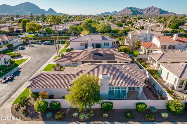 aerial view featuring a mountain view