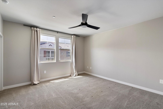 1823 E Chelsea Ln Unit 106, Gilbert, AZ 85295 - carpeted spare room featuring ceiling fan, baseboards, and a smoke detector