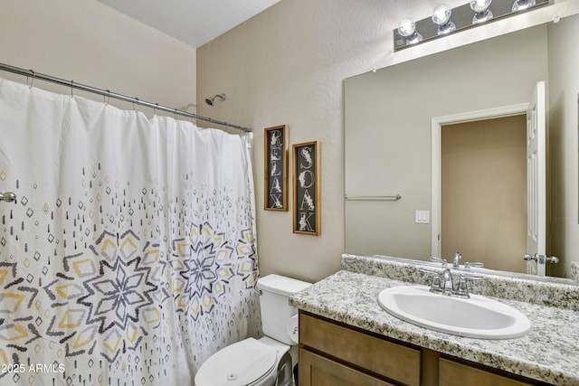 17626 W Paraiso Dr, Surprise, AZ 85387 - full bath featuring vanity, toilet, and a shower with shower curtain