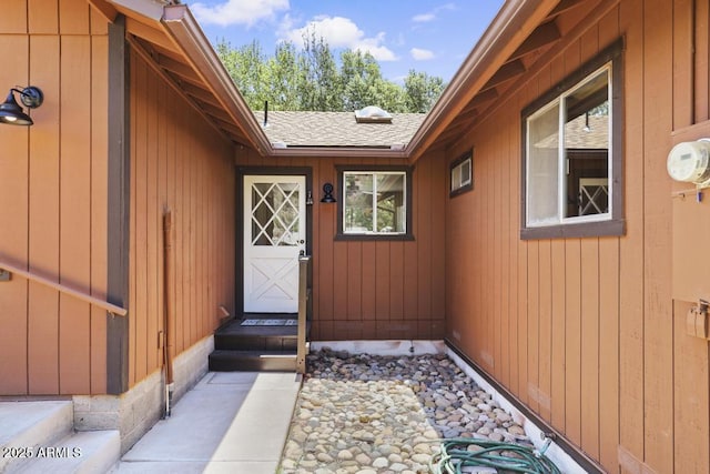 2137 N Flowing Springs Rd, Payson, AZ 85541 - view of exterior entry featuring a shingled roof