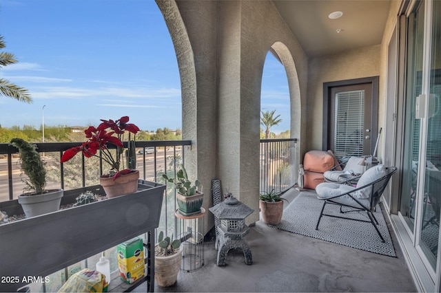 view of balcony