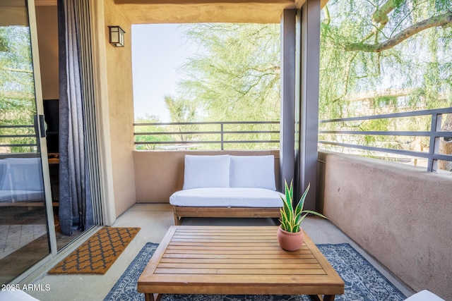 view of sunroom / solarium