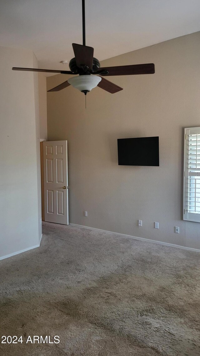 3347 W Steinbeck Dr, Anthem, AZ 85086 - empty room with baseboards, ceiling fan, and carpet floors