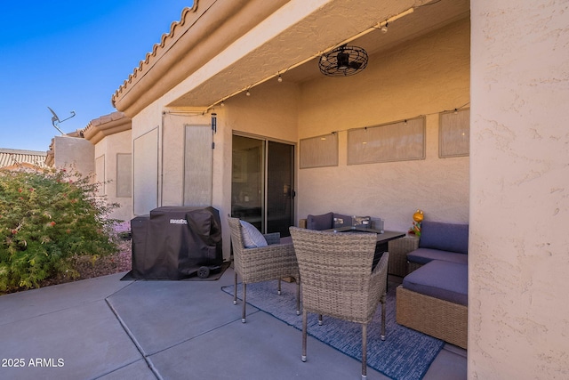 view of patio / terrace featuring area for grilling