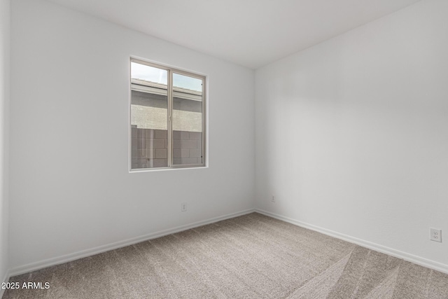 view of carpeted empty room