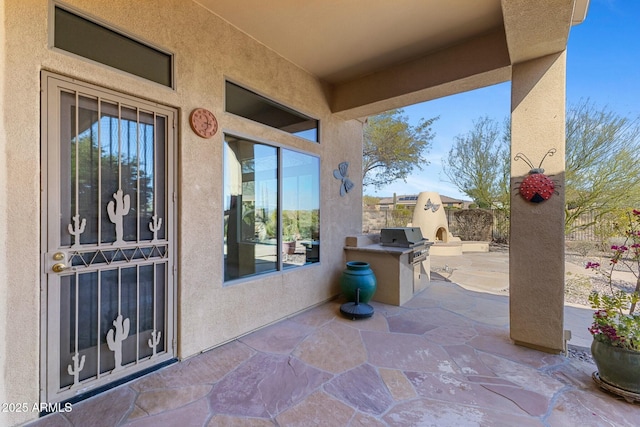 view of patio / terrace with fence