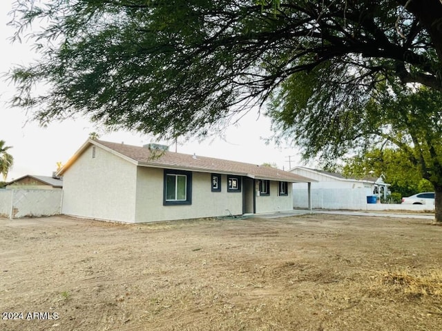 view of back of property