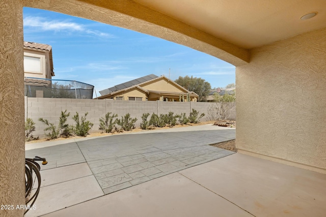 view of patio / terrace with a fenced backyard