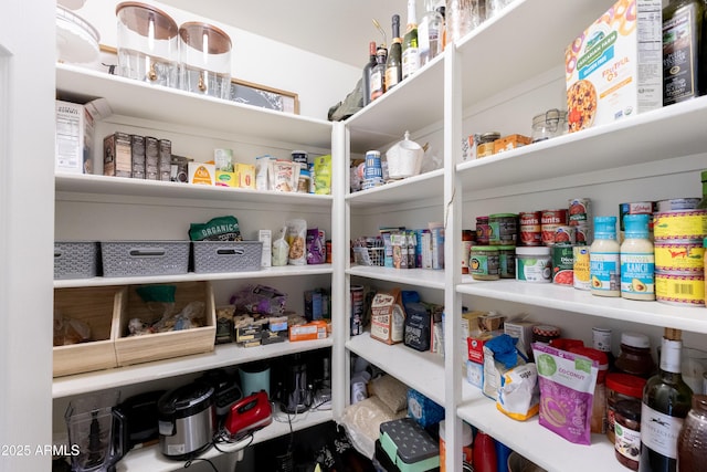 view of pantry