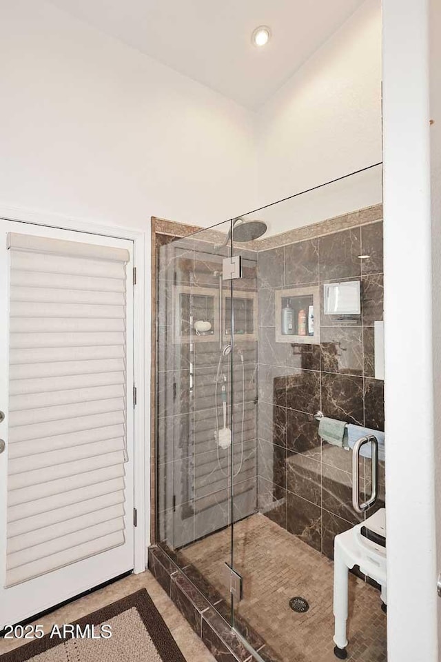 4506 E Lone Cactus Dr, Phoenix, AZ 85050 - full bathroom featuring a shower stall and recessed lighting