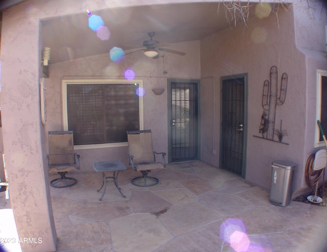 4506 E Lone Cactus Dr, Phoenix, AZ 85050 - view of patio / terrace with ceiling fan