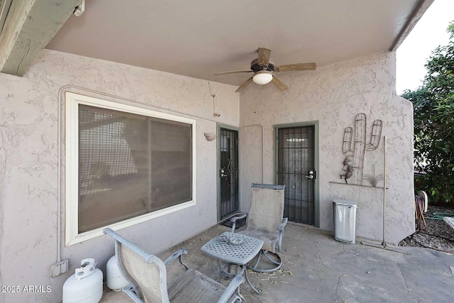 4506 E Lone Cactus Dr, Phoenix, AZ 85050 - view of patio / terrace with a ceiling fan