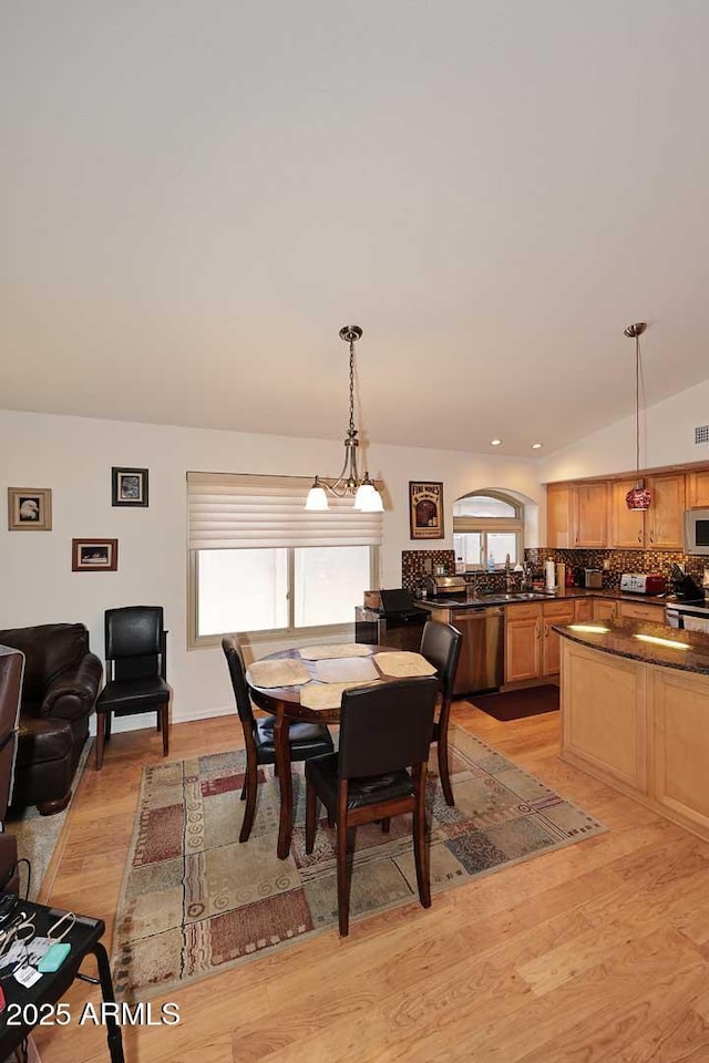 4506 E Lone Cactus Dr, Phoenix, AZ 85050 - dining space featuring light wood-type flooring