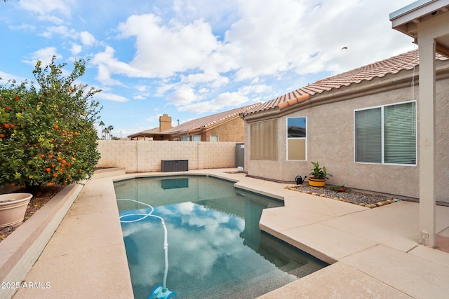 view of pool with a patio area