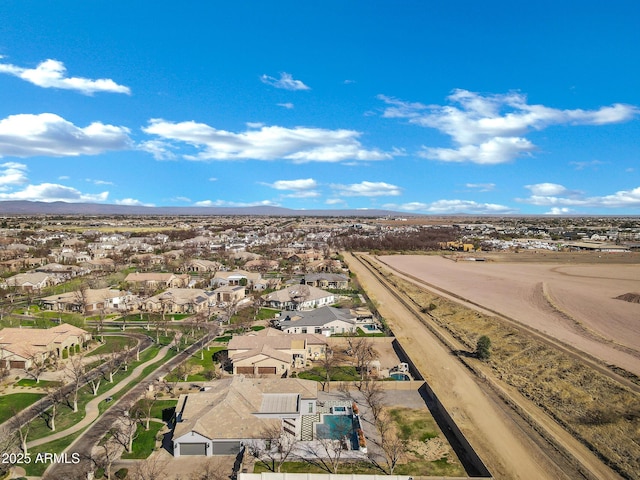 aerial view featuring a residential view