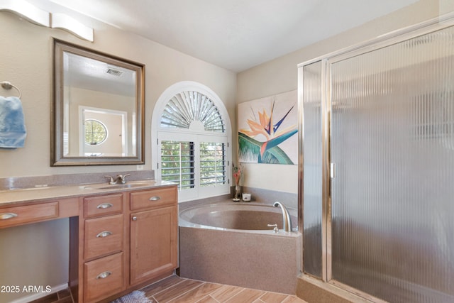 67 W Sarah Ln, Tempe, AZ 85284 - full bath featuring a stall shower, vanity, and a bath