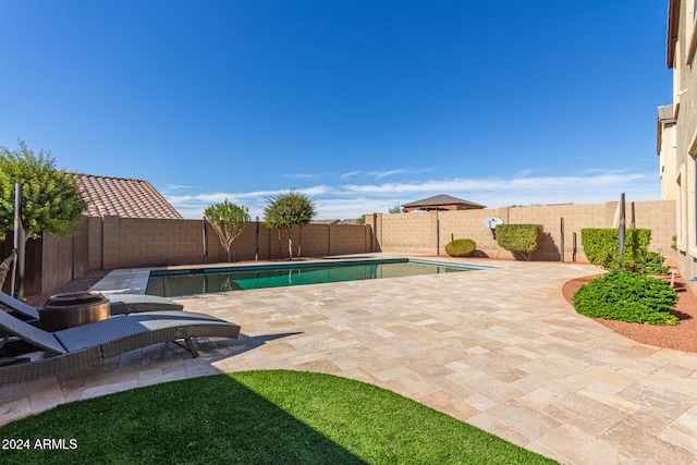 view of pool with a patio area