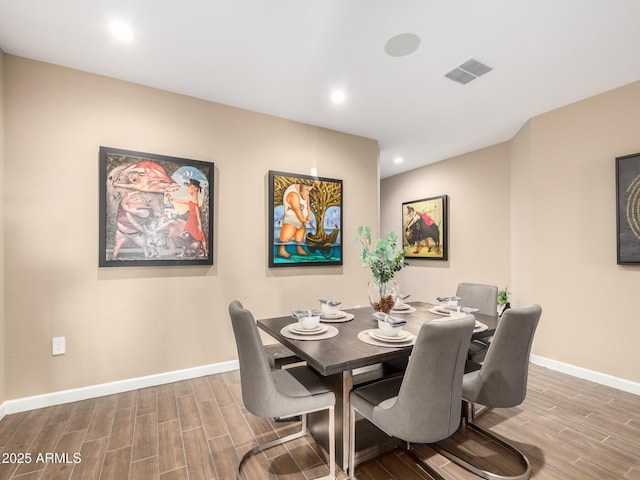 view of dining room