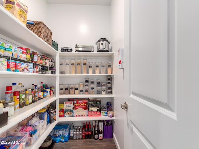 view of pantry