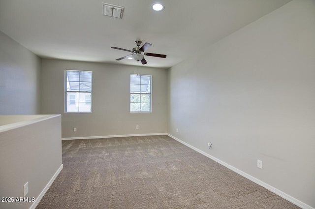 4242 E Erie St, Gilbert, AZ 85295 - carpeted spare room with a ceiling fan, baseboards, and recessed lighting
