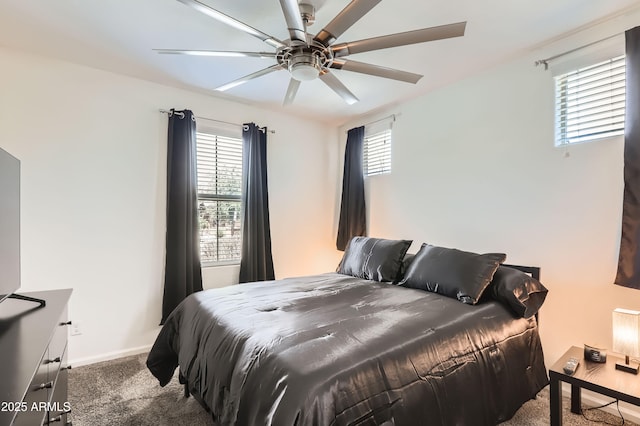 7665 W Fetlock Trl, Peoria, AZ 85383 - bedroom featuring carpet, multiple windows, and a ceiling fan