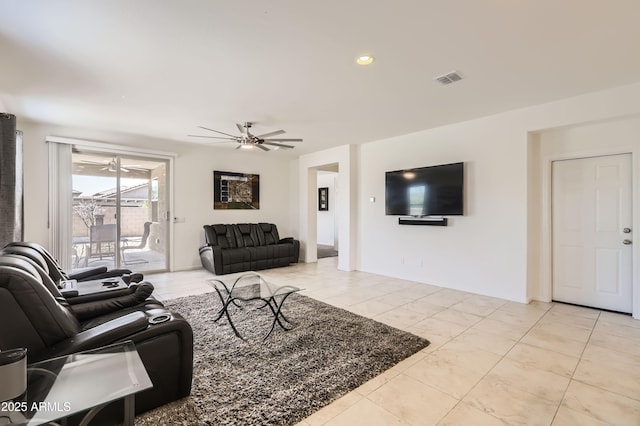7665 W Fetlock Trl, Peoria, AZ 85383 - living area with a ceiling fan