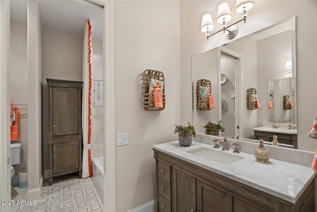 bathroom featuring vanity