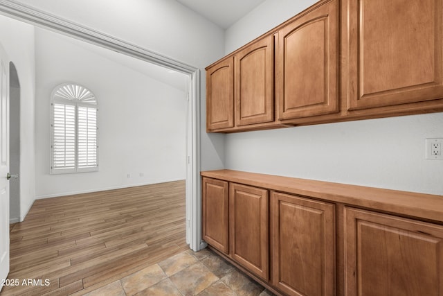 kitchen featuring light hardwood / wood-style floors